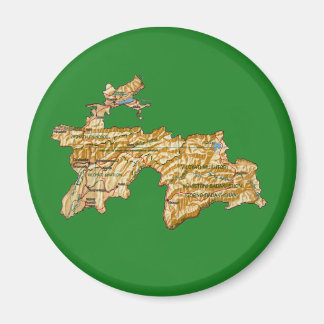 Tajikistan Map Magnet