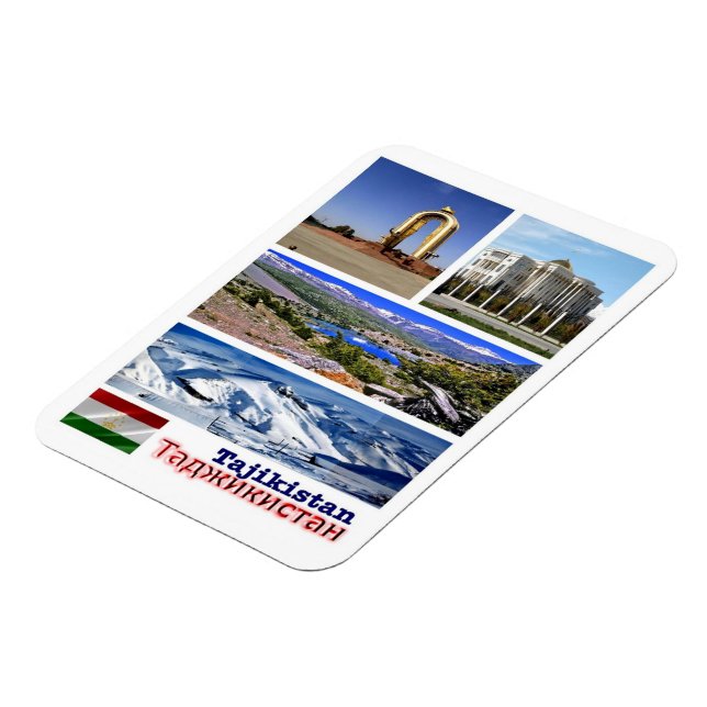 Tajikistan - Mosaic - Magnet (Left Side)