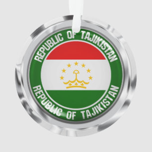 Tajikistan Round Emblem Ornament