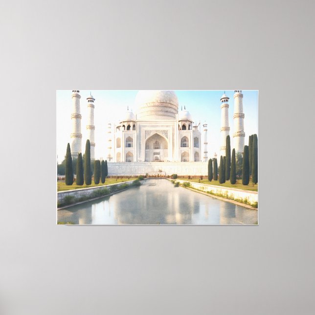 tajmahal the simble of love canvas print (Front)