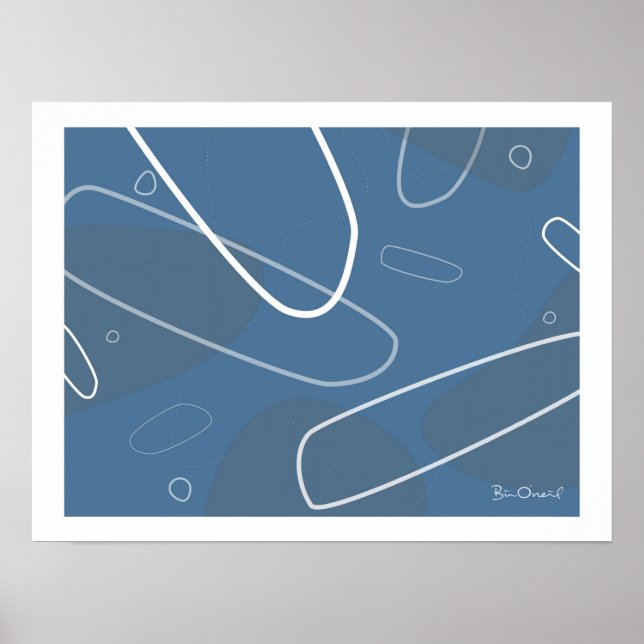 Taka - Poster Abstrait rétro-moderne (Devant)