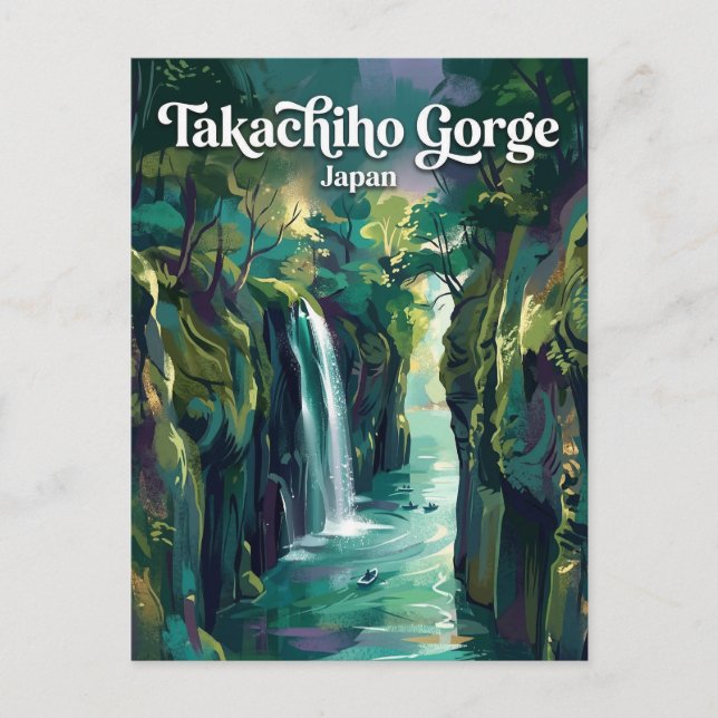 Takachiho Gorge Japan Postcard (Front)