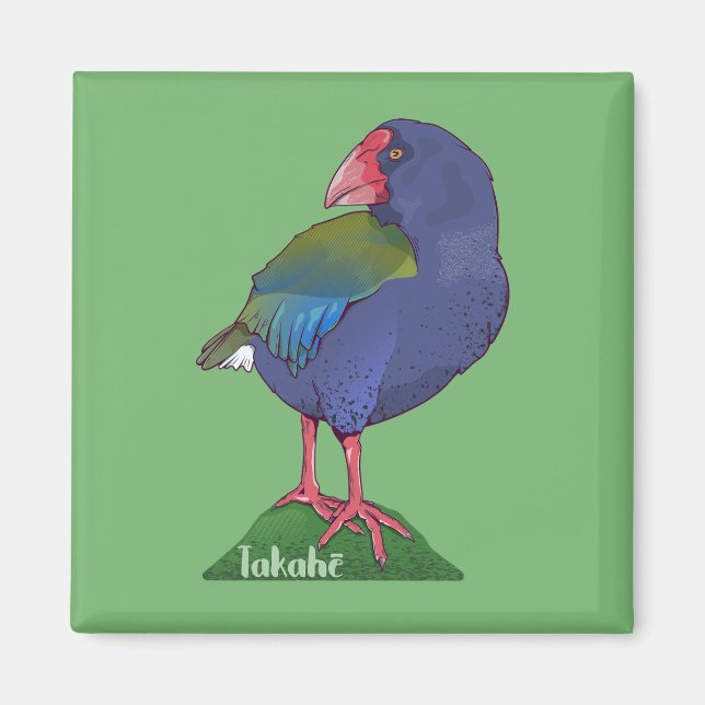 Takahe NZ bird Magnet (Front)