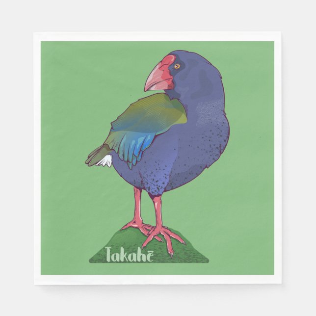 Takahe NZ bird Napkin (Front)