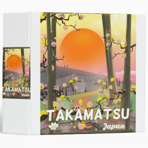 Takamatsu japan travel poster binder