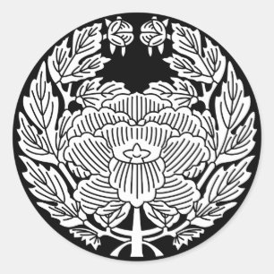 Takatsukasa peony (research on Jomon) Classic Round Sticker