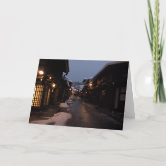 Takayama at Night Card