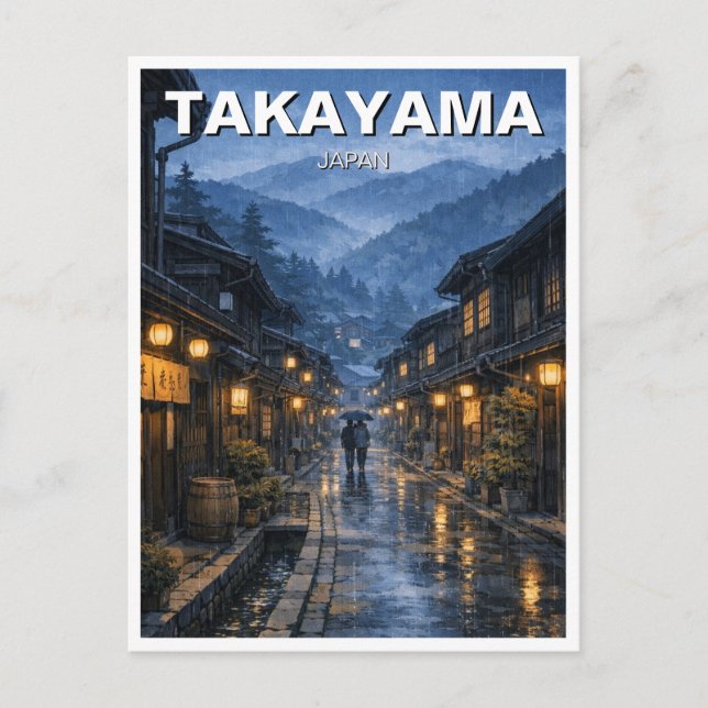 Takayama Japan Travel Postcard (Front)