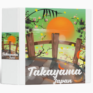 Takayama Japanese blossom poster. Binder
