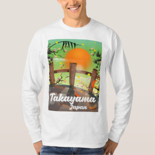 Takayama Japanese blossom poster. T-Shirt