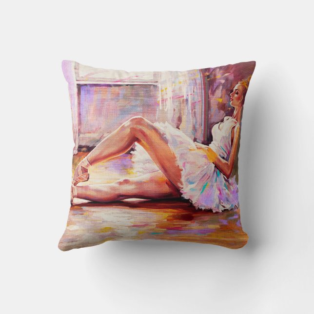 Take 5 throw pillow (Back)
