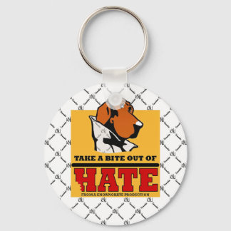 TAKE A BITE OUT OF HATE KEYCHAIN