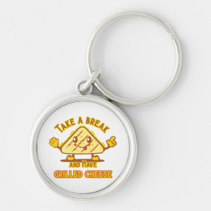 Take a Break and Have Grilled Cheese Keychain