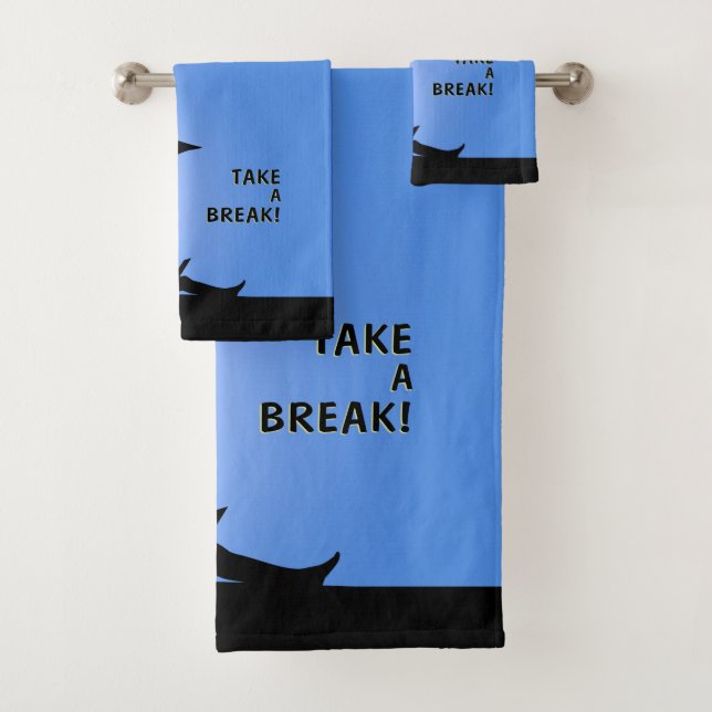 "Take a Break!" Bath Towel Set (Insitu)