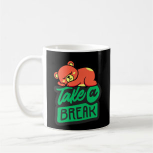 Take a Break Bear Mug for Relaxation & Self Care