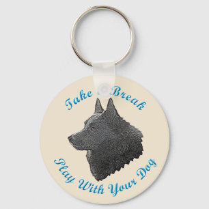 Take A Break (Schipperke) Keychain