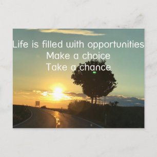 Take a chance postcard