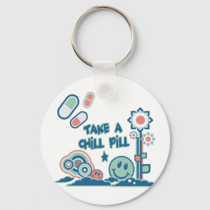 Take a Chill Pill Keychain