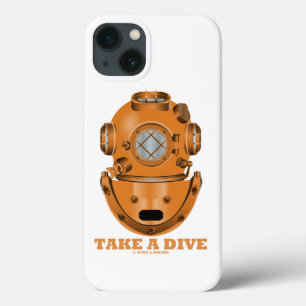 Take A Dive Deep Diving Helmet Oceanographer iPhone 13 Case