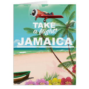 Take a Flight! Jamaica Retro vacation poster