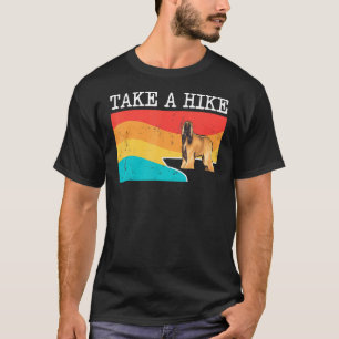 Take A Hike Afghan Hound Graphic Hiking T-Shirt