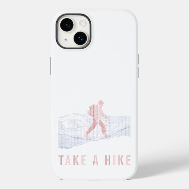 Take a Hike Blue and Red Case-Mate iPhone Case (Back)