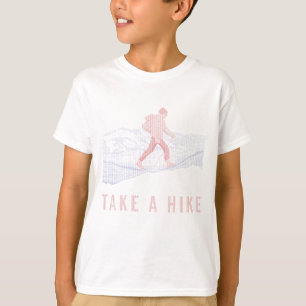 Take a Hike Blue and Red T-Shirt