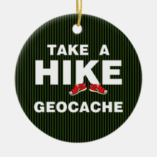 Take A Hike Ceramic Ornament