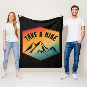 TAKE A HIKE FLEECE BLANKET