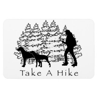 Take a Hike Magnet- Coonhound/Ridgeback Magnet