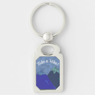 Take a Hike Mountain Peak Keychain