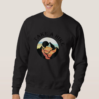 Take A Hike Nature Mountain Graphic Casual Camping Sweatshirt