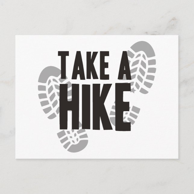 Take A Hike Postcard (Front)