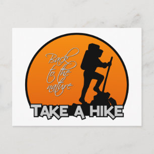 Take a Hike postcard, customizable Postcard