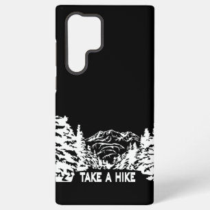 Take a Hike quote monochrome mountain landscape Samsung Galaxy Case