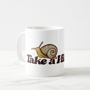 Take a Hike Snail Nature Lover Snails Hiking       Coffee Mug