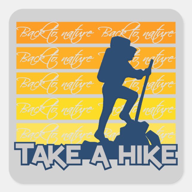 Take a hike stickers (Front)
