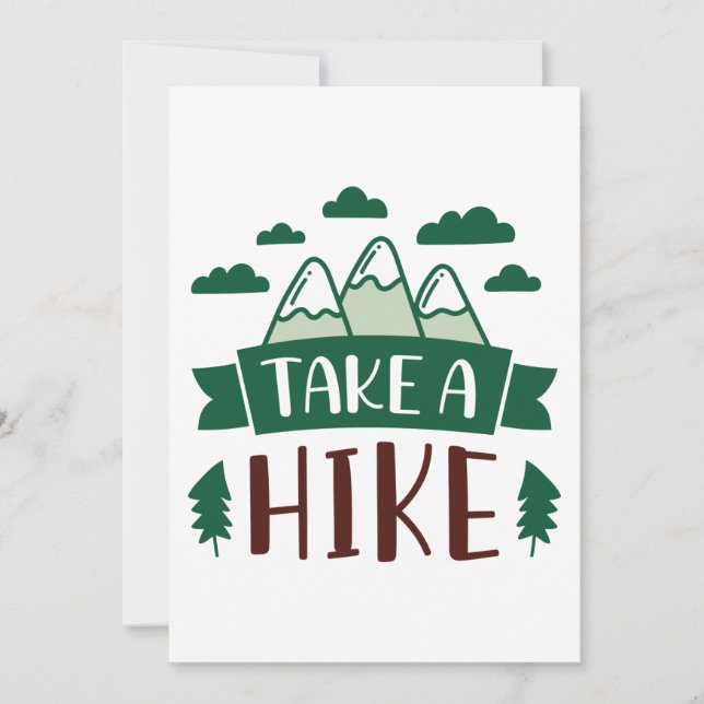 Take A Hike Thank You Card (Front)