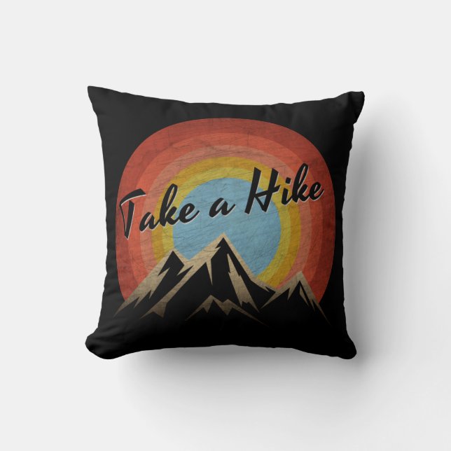 TAKE A HIKE THROW PILLOW (Front)