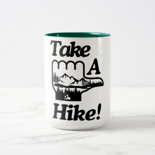 Take A Hike Two-Tone Coffee Mug