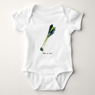 take a leek - light baby bodysuit