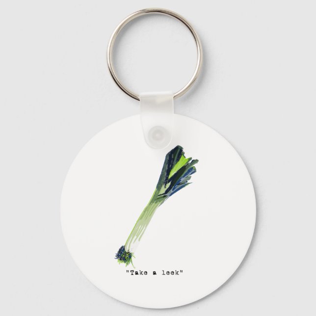 take a leek - light keychain (Front)