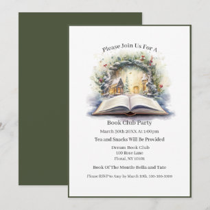 Take A Look It's In A Book, Book Club Invitation