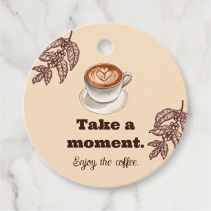 Take A Moment Enjoy The Coffee Gift Tag
