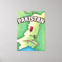 Take a plane Pakistan travel poster