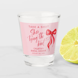 Take a Shot She's Tying the Knot Bridal Shower Shot Glass