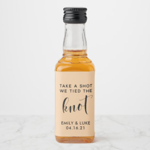 Take a Shot we Tied the Knot Wedding Favour Liquor Liquor Bottle Label