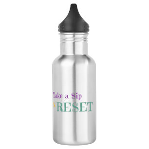 Take a Sip & Reset Mug – Motivational Check List 532 Ml Water Bottle