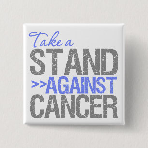 Take a Stand Against Cancer - Esophageal Cancer 2 Inch Square Button