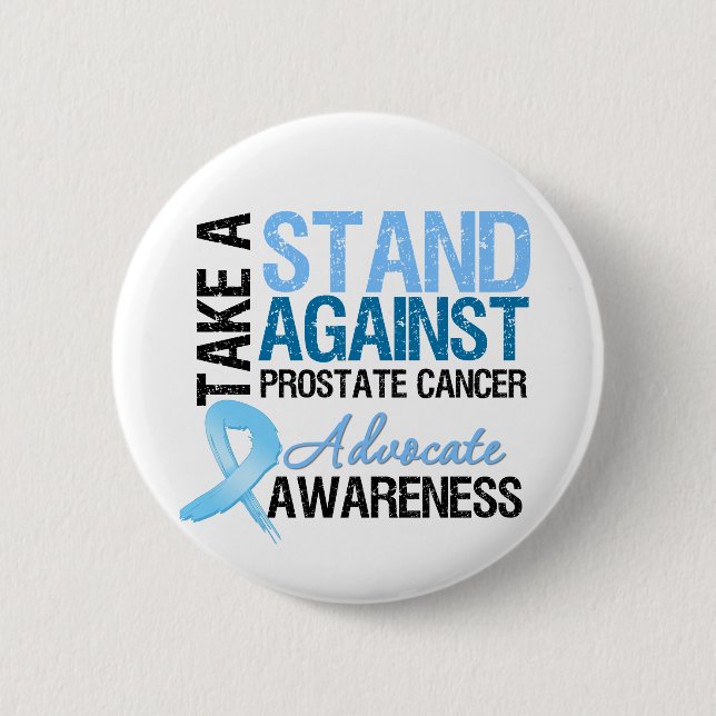 Take a Stand Against Prostate Cancer 2 Inch Round Button (Front)